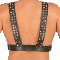 ledapol 5514 sm herre bryst seletøy i lær - gay harness