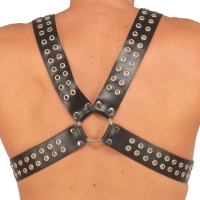 ledapol 5516 sm herre bryst seletøy i lær - gay harness
